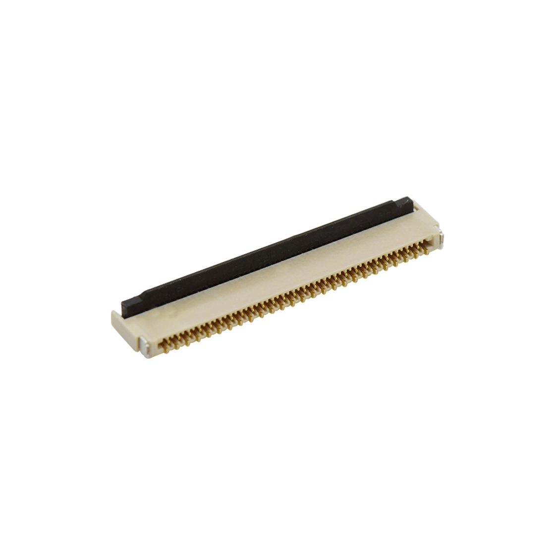 F0301 FPC FFC连接器Pitch 0.30mm H0.9mm双排卧贴后掀盖双面接 FPC 51Pin本色 镀全金G/F